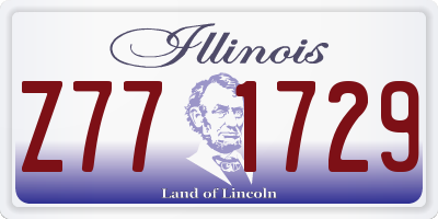 IL license plate Z771729