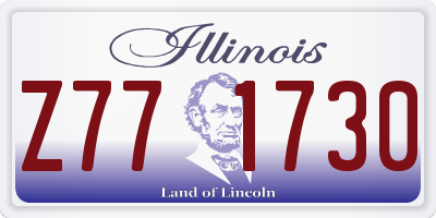 IL license plate Z771730