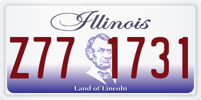 IL license plate Z771731