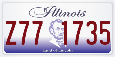 IL license plate Z771735