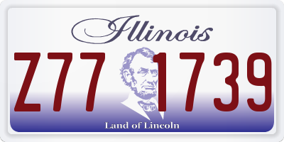 IL license plate Z771739