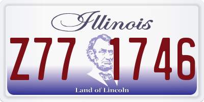 IL license plate Z771746