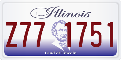 IL license plate Z771751