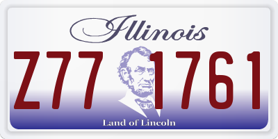 IL license plate Z771761