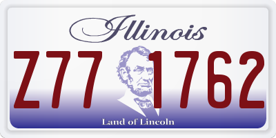 IL license plate Z771762