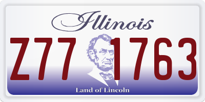 IL license plate Z771763