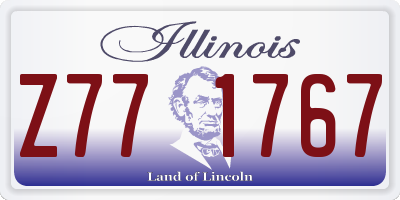 IL license plate Z771767