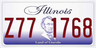 IL license plate Z771768