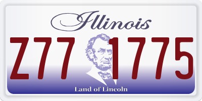 IL license plate Z771775