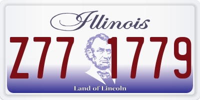 IL license plate Z771779
