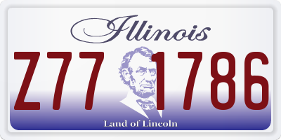IL license plate Z771786