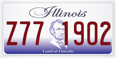 IL license plate Z771902