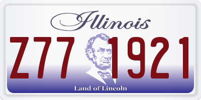 IL license plate Z771921