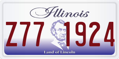 IL license plate Z771924