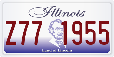 IL license plate Z771955