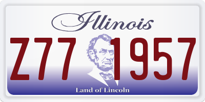 IL license plate Z771957