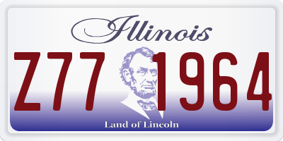 IL license plate Z771964