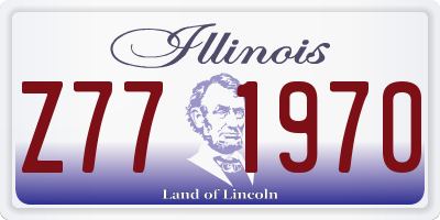 IL license plate Z771970