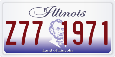 IL license plate Z771971
