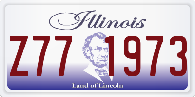 IL license plate Z771973