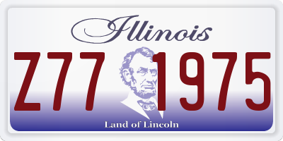 IL license plate Z771975