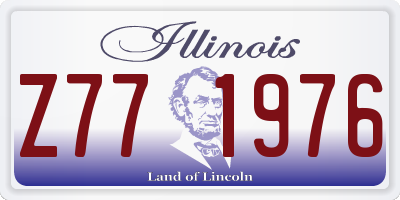 IL license plate Z771976