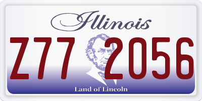 IL license plate Z772056