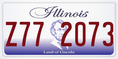 IL license plate Z772073