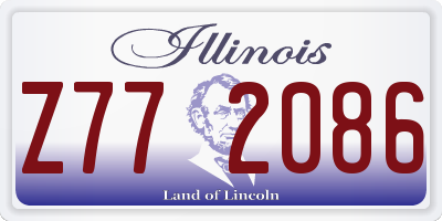 IL license plate Z772086