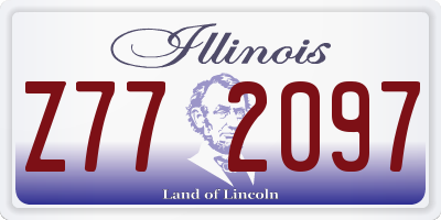 IL license plate Z772097