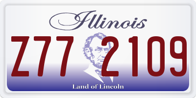IL license plate Z772109
