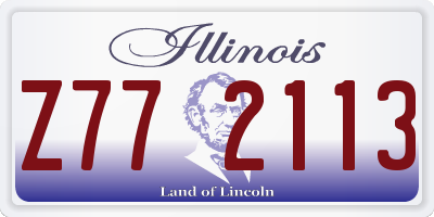 IL license plate Z772113