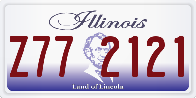IL license plate Z772121