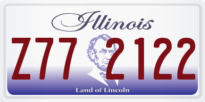 IL license plate Z772122