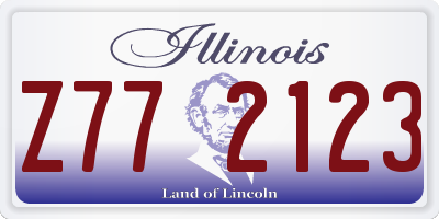 IL license plate Z772123