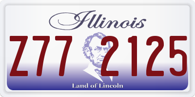 IL license plate Z772125