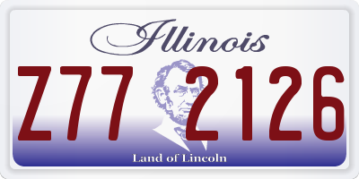 IL license plate Z772126