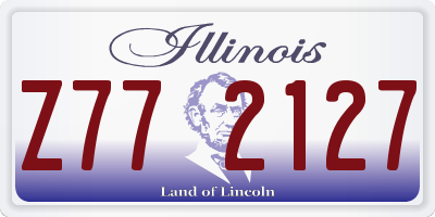 IL license plate Z772127