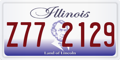 IL license plate Z772129