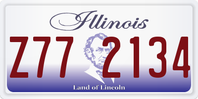 IL license plate Z772134