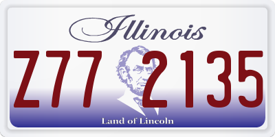 IL license plate Z772135