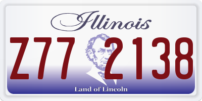 IL license plate Z772138