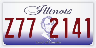 IL license plate Z772141