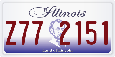 IL license plate Z772151