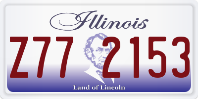 IL license plate Z772153