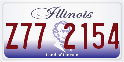 IL license plate Z772154