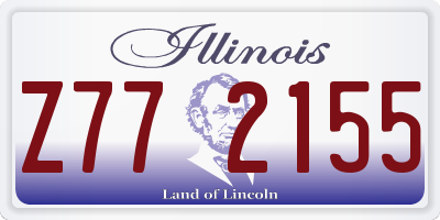 IL license plate Z772155