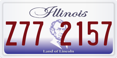 IL license plate Z772157