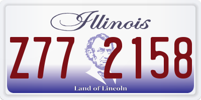 IL license plate Z772158