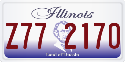 IL license plate Z772170